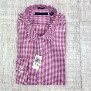 Tommy Hilfiger Men Check Slim Fit Dress Shirt XL